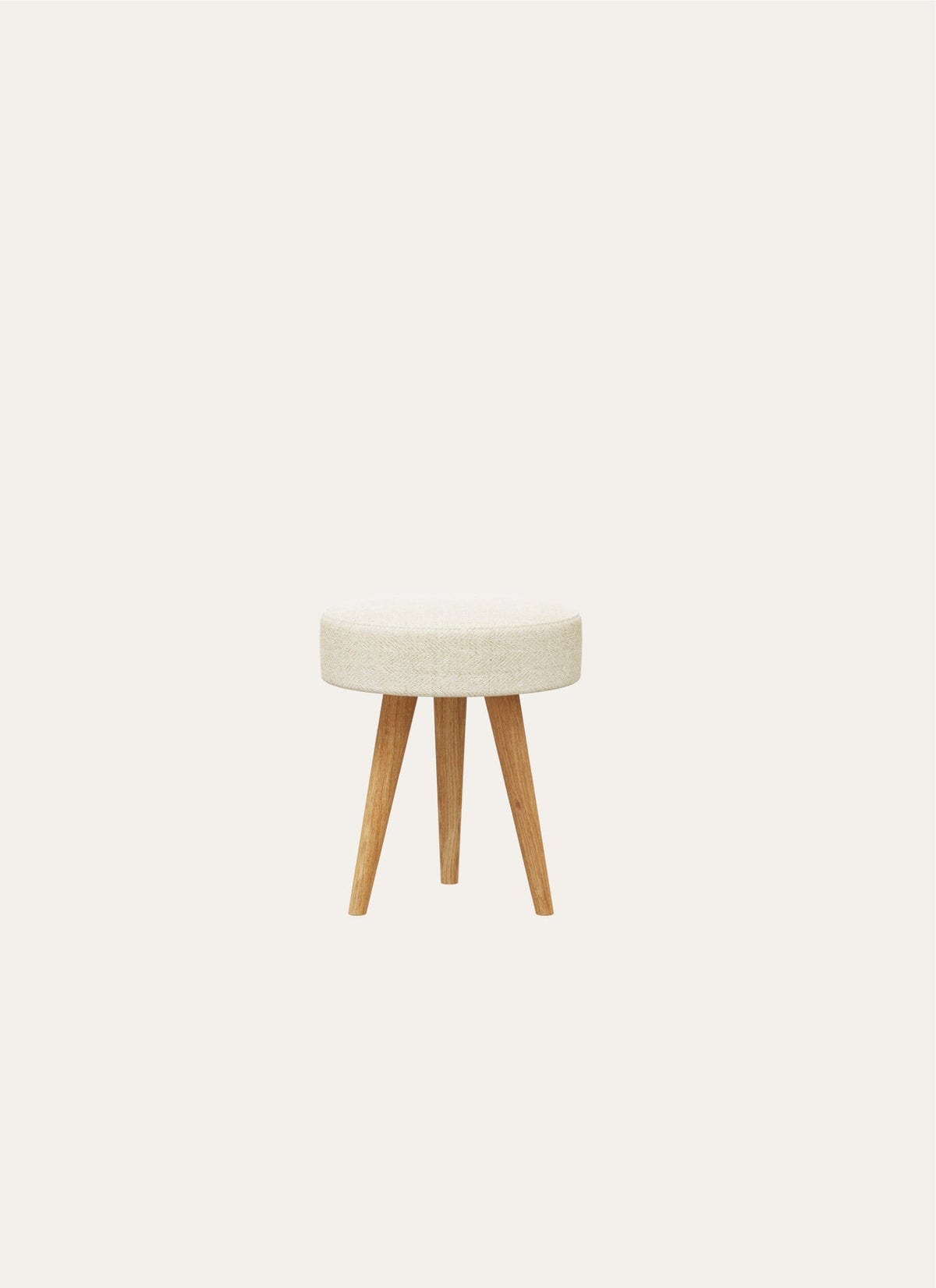 Round Pouf in Cream